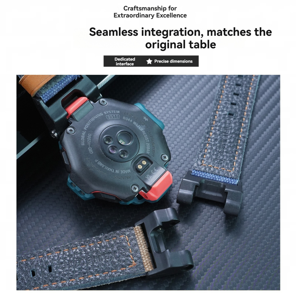 Nylon Canvas Watch Band with Adapter Kit for Casio GBD-H2000 G-SQUAD