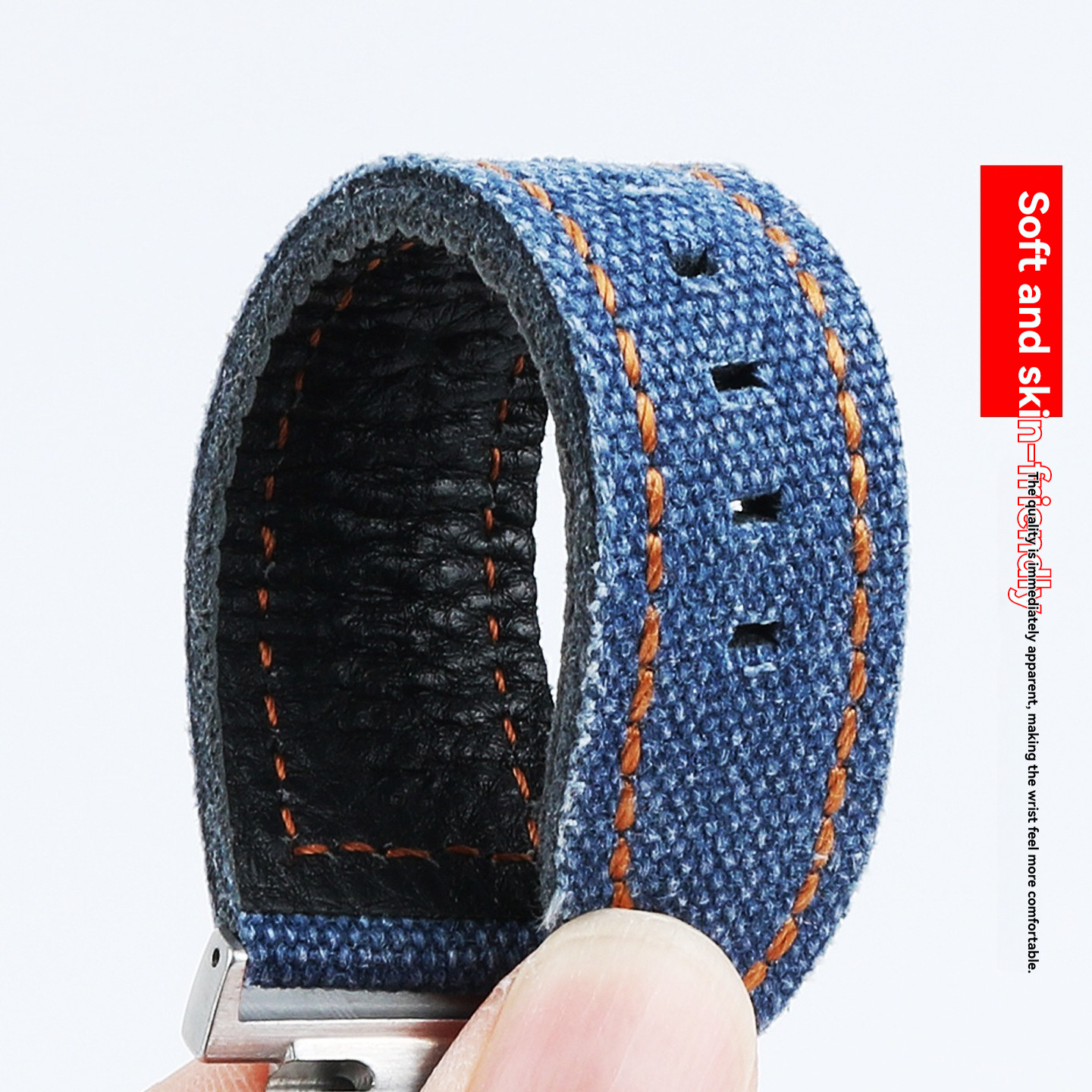 16mm Nylon & Leather Watch Band for Casio DW-5600 / GW-M5610 / GW-B5600