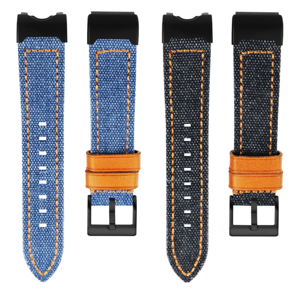 Nylon & Leather Hybrid Watch Band with Metal Adapter Kit for Casio GWG-1000 Mudmaster