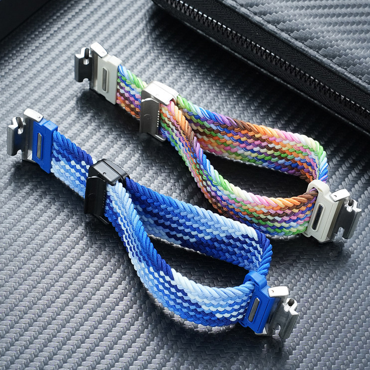 Elastic Nylon Watch Band with Adapter for Casio DW-5600 / GW-M5610 / GW-B5600