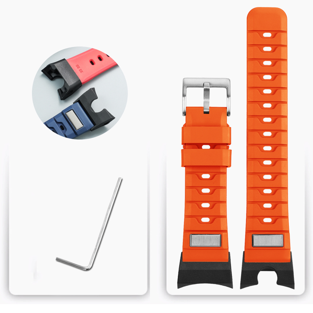 FKM Rubber Watch Band for Casio GWR-B1000 Gravitymaster