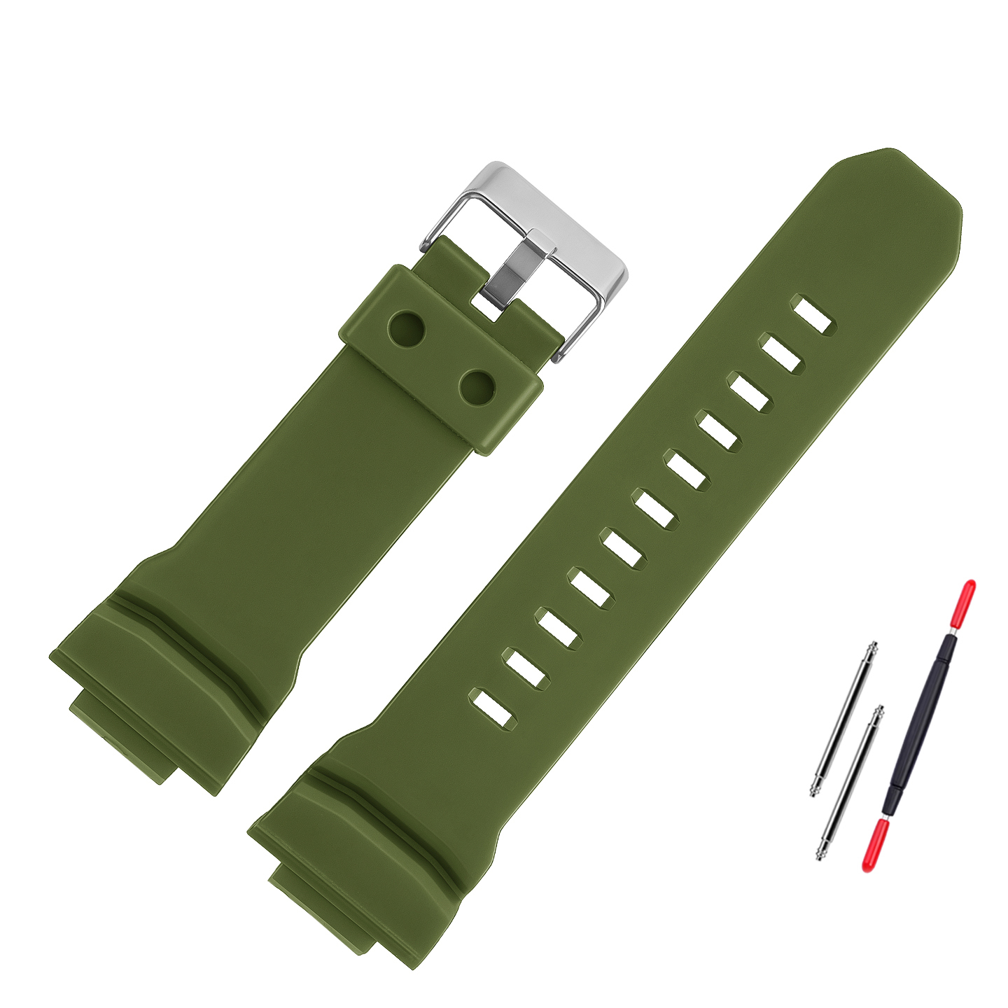 Replacement Resin Watch Band for Casio GAW-100 / GAS-100 / GA-150 / GA-300