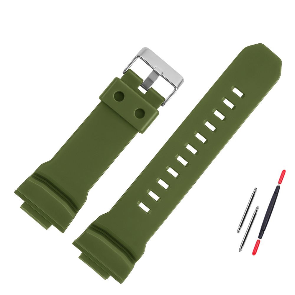 Replacement Resin Watch Band for Casio GAW-100 / GAS-100 / GA-150 / GA-300
