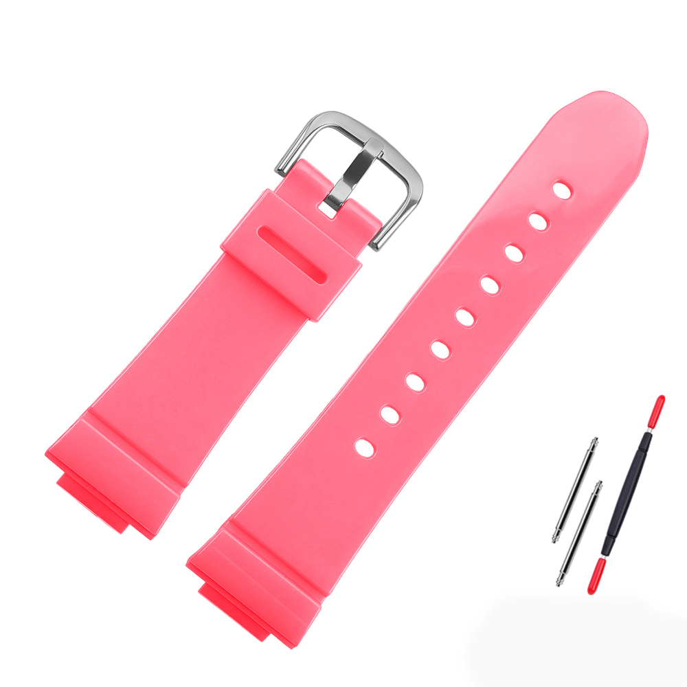 Colorful Resin Silicone Watch Band for Casio BABY-G BGA-130 / GBD-560 / GBD-140