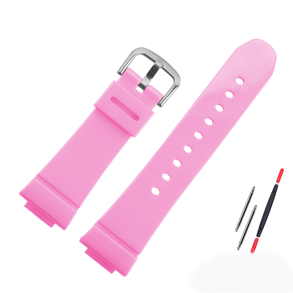 Colorful Resin Silicone Watch Band for Casio BABY-G BGA-130 / GBD-560 / GBD-140