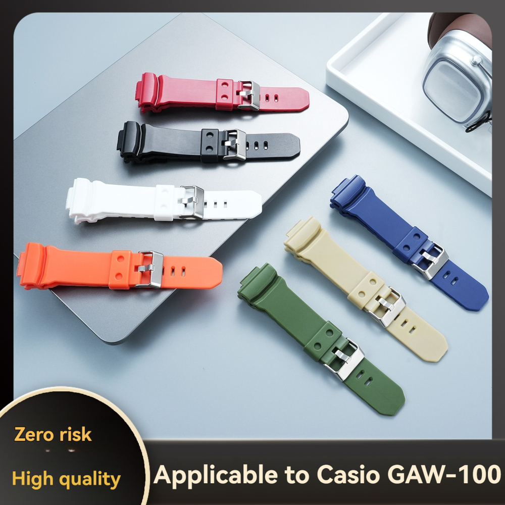 Replacement Resin Watch Band for Casio GAW-100 / GAS-100 / GA-150 / GA-300