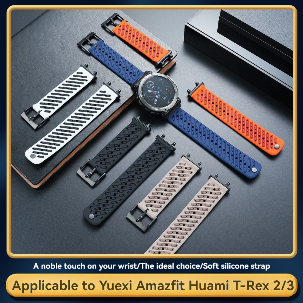 22mm Soft Silicone Watch Band for Amazfit T-Rex 2 / T-Rex 3