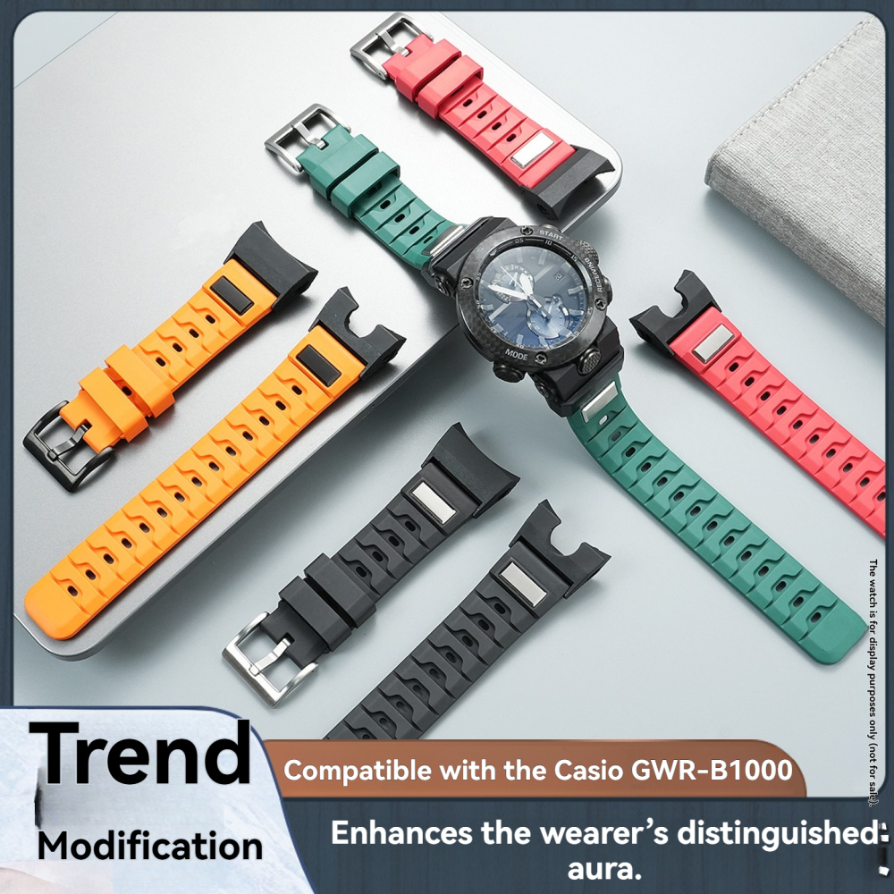 FKM Rubber Watch Band for Casio GWR-B1000 Gravitymaster