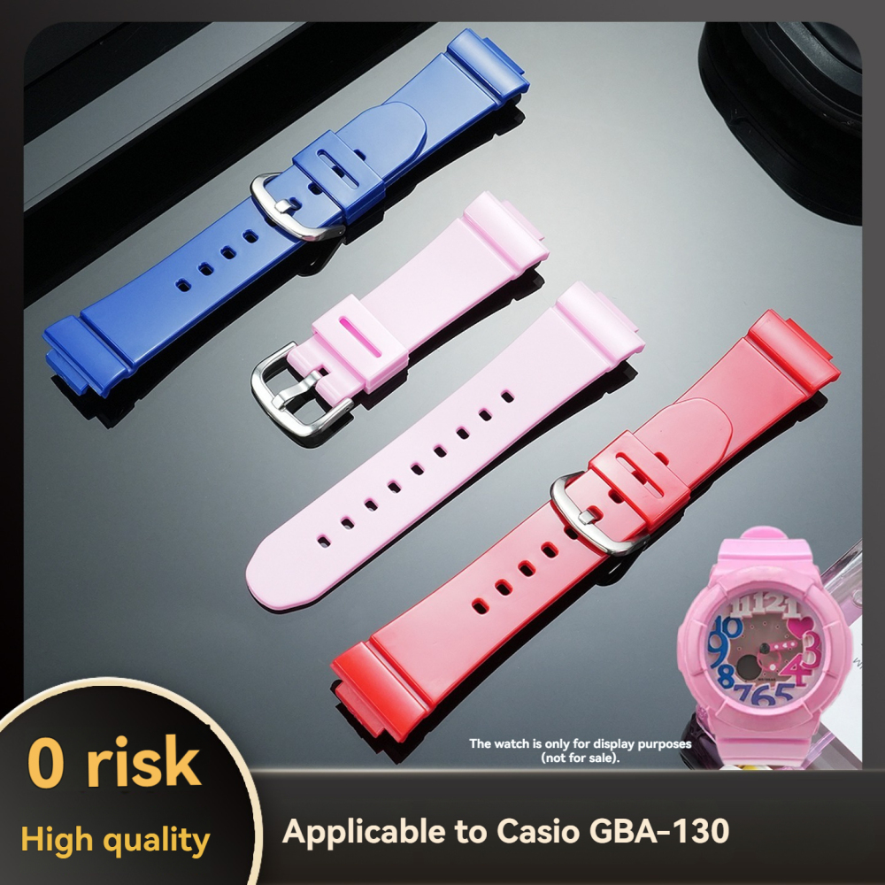 Colorful Resin Silicone Watch Band for Casio BABY-G BGA-130 / GBD-560 / GBD-140