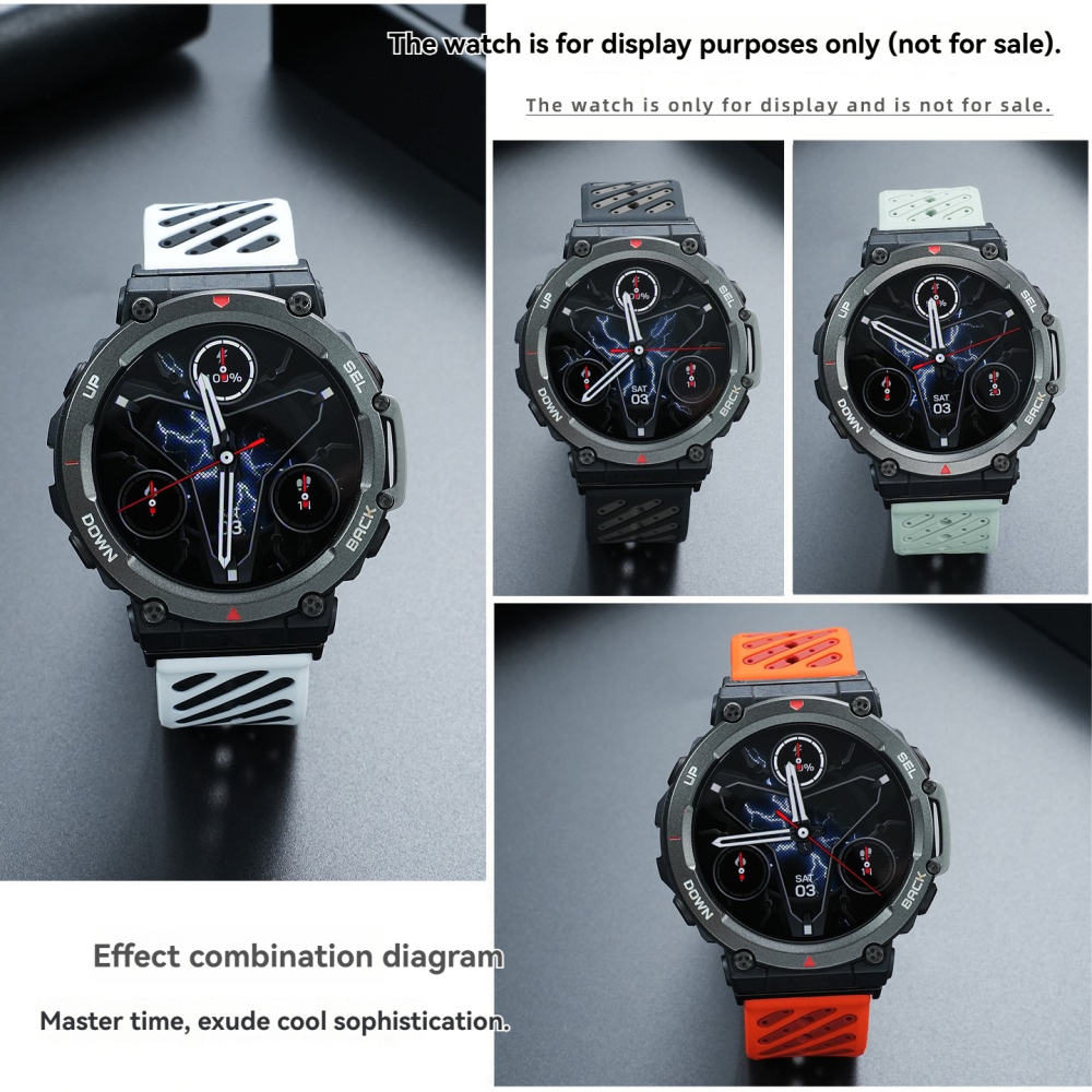 22mm Soft Silicone Watch Band for Amazfit T-Rex 2 / T-Rex 3
