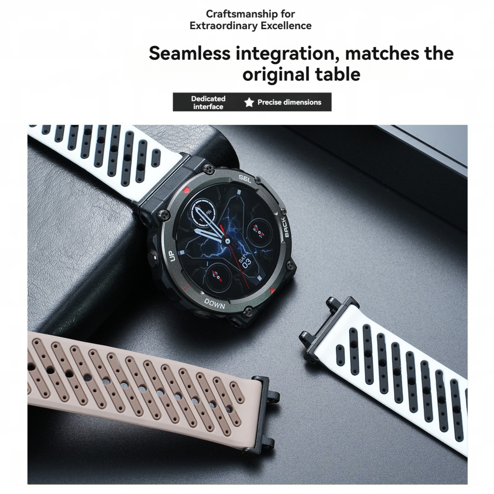 22mm Soft Silicone Watch Band for Amazfit T-Rex 2 / T-Rex 3