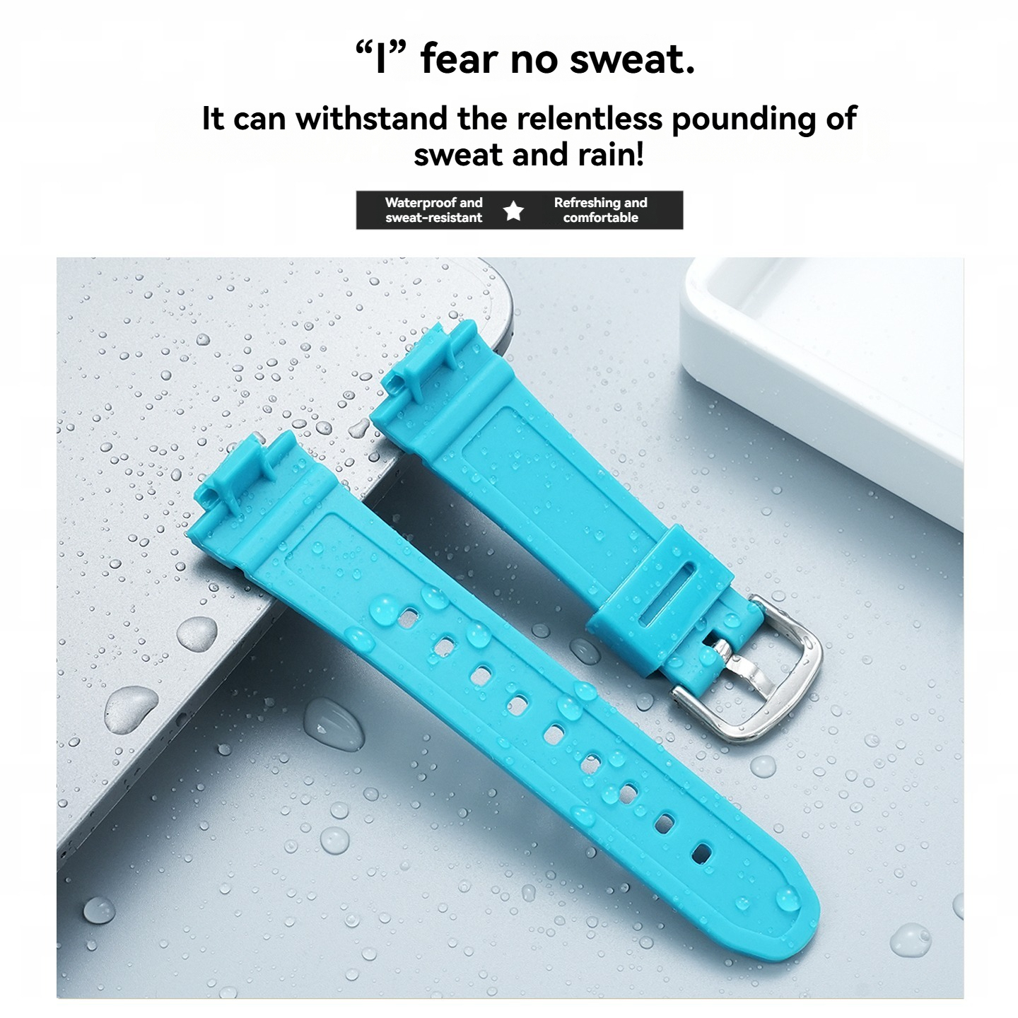Replacement Resin Watch Band for Casio BABY-G GBD-500 / BGA-130 / GBD-560 / GBD-5000