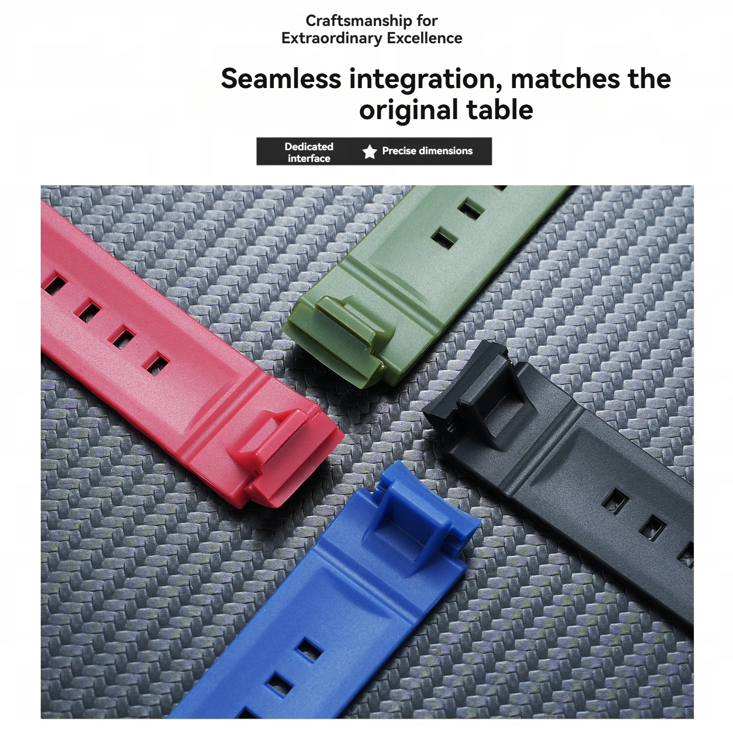 16mm Replacement Resin Watch Band for Casio BABY-G BGA-150 / BGA-152 / BGA-153