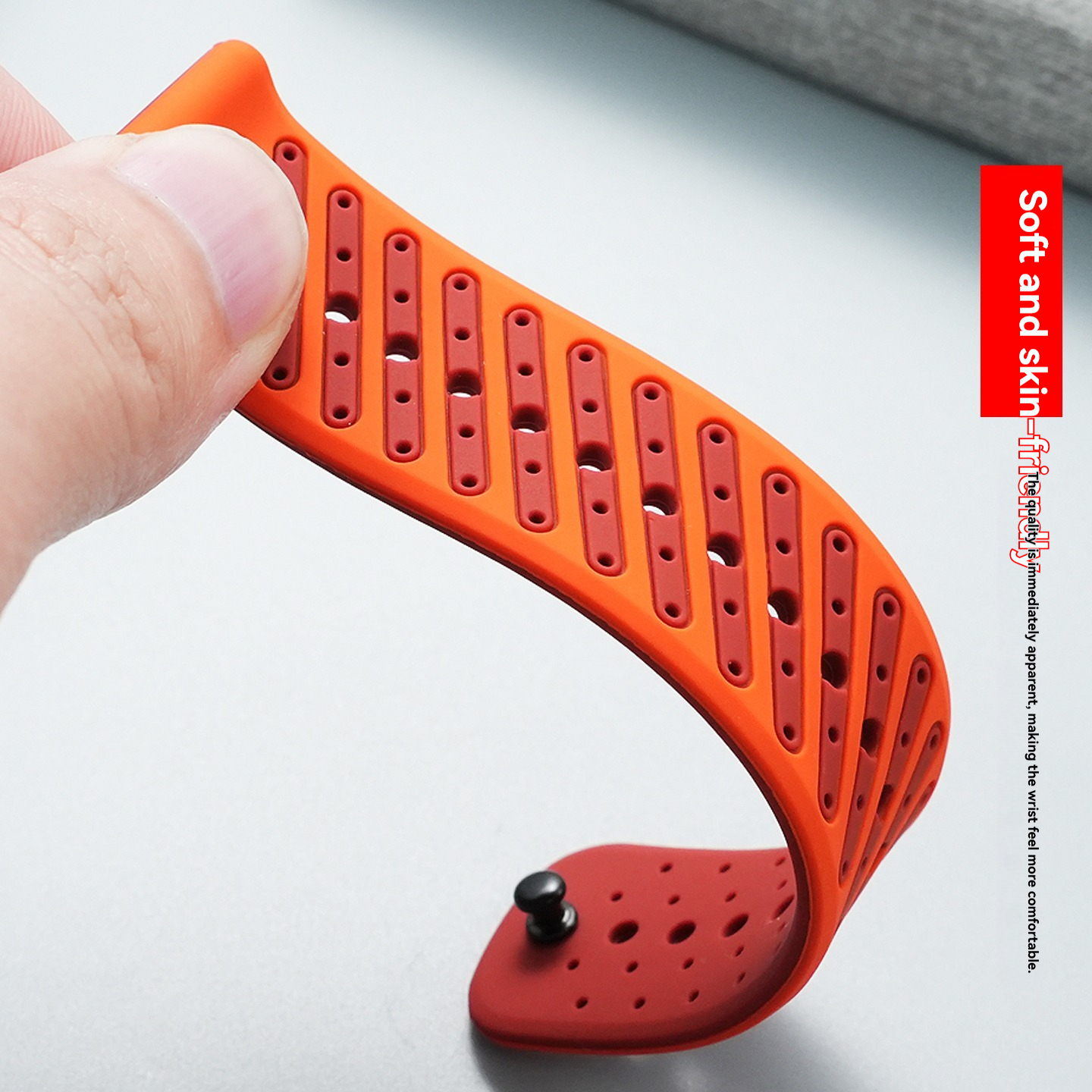 22mm Breathable Silicone Watch Band for SUUNTO Race / Vertical / 9 Peak Pro / 5 Peak
