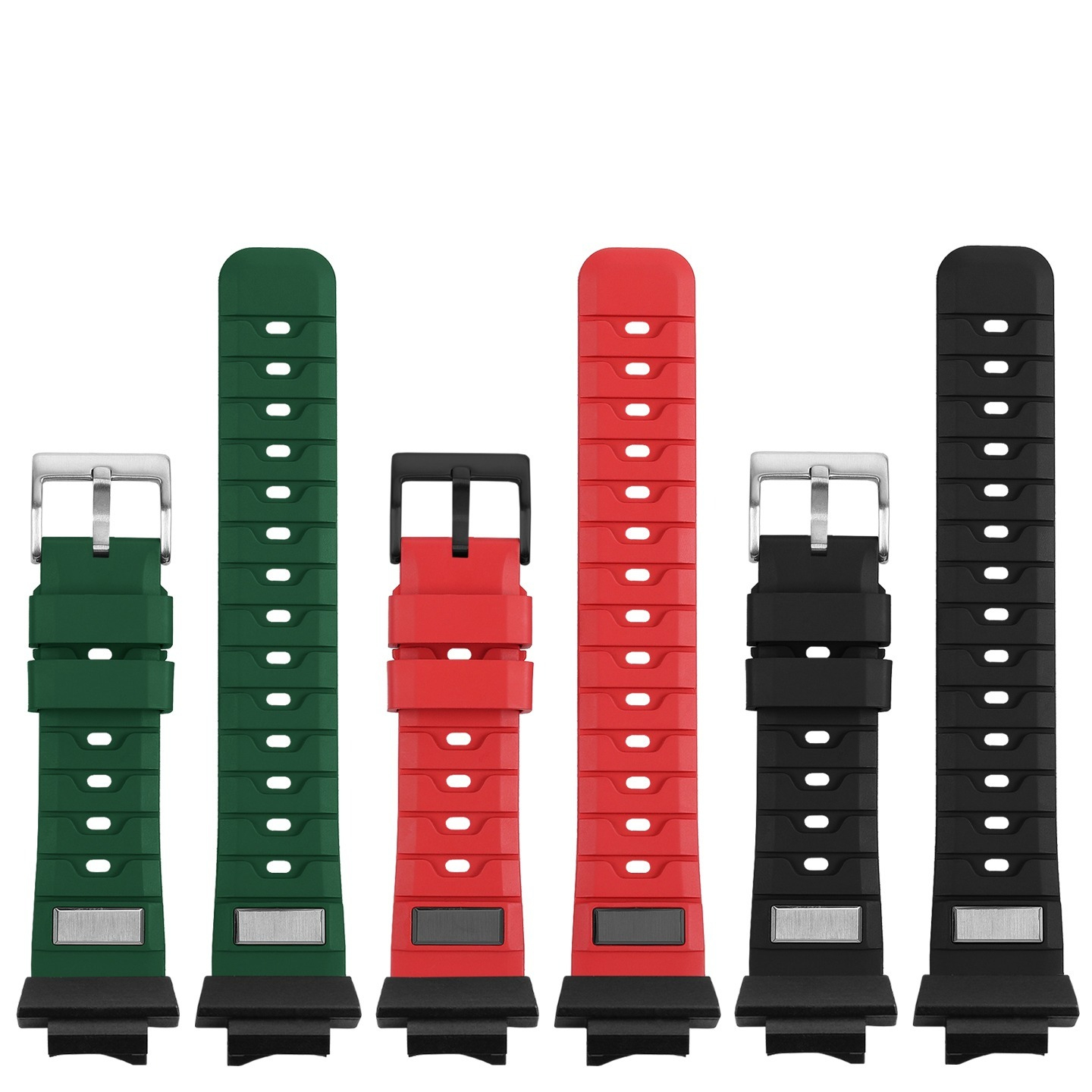 FKM Rubber Dive Strap with Metal Adapter Kit for Casio GWF-1000 Frogman 5th Gen