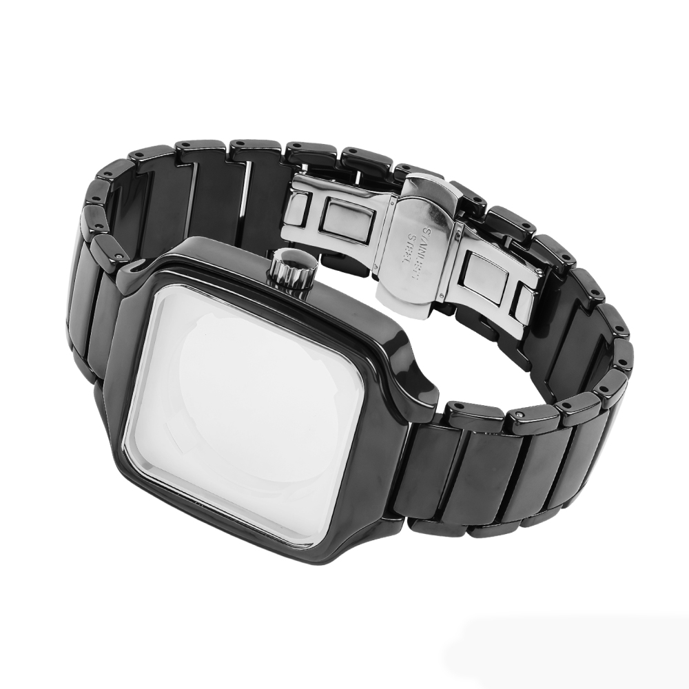 High-Tech Ceramic Watch Band & Case Set for Rado True Square R27086162 / R27073702