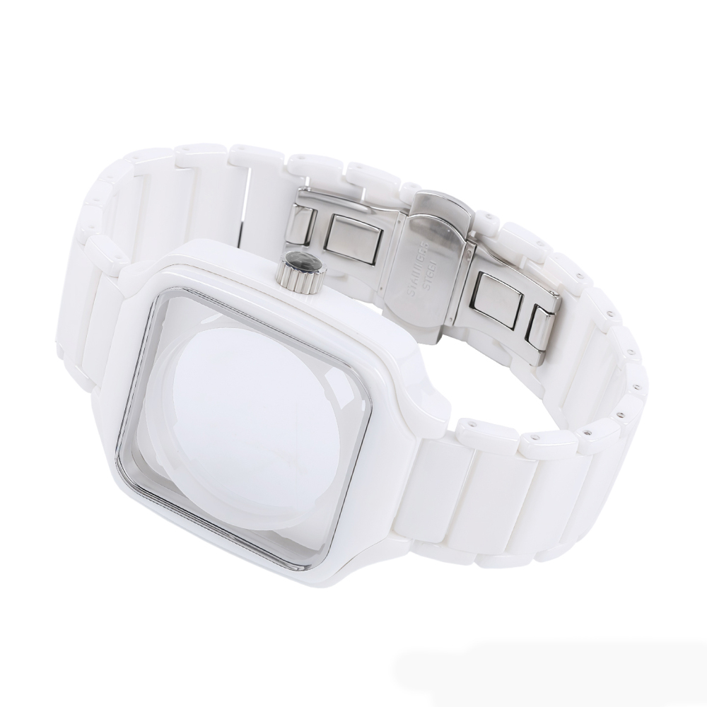 High-Tech Ceramic Watch Band & Case Set for Rado True Square R27086162 / R27073702