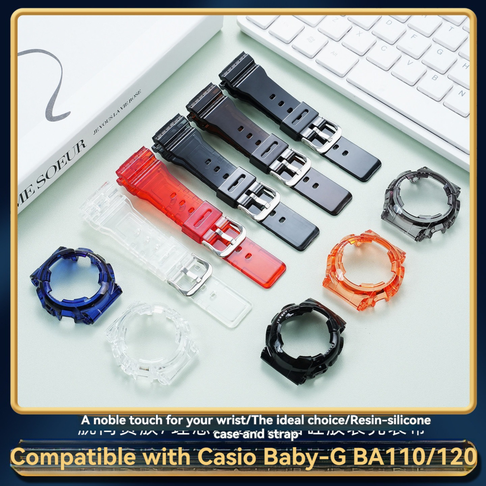 Replacement Resin Case & Strap Set for Casio Baby-G BA-110 / BA-120 / BA-130