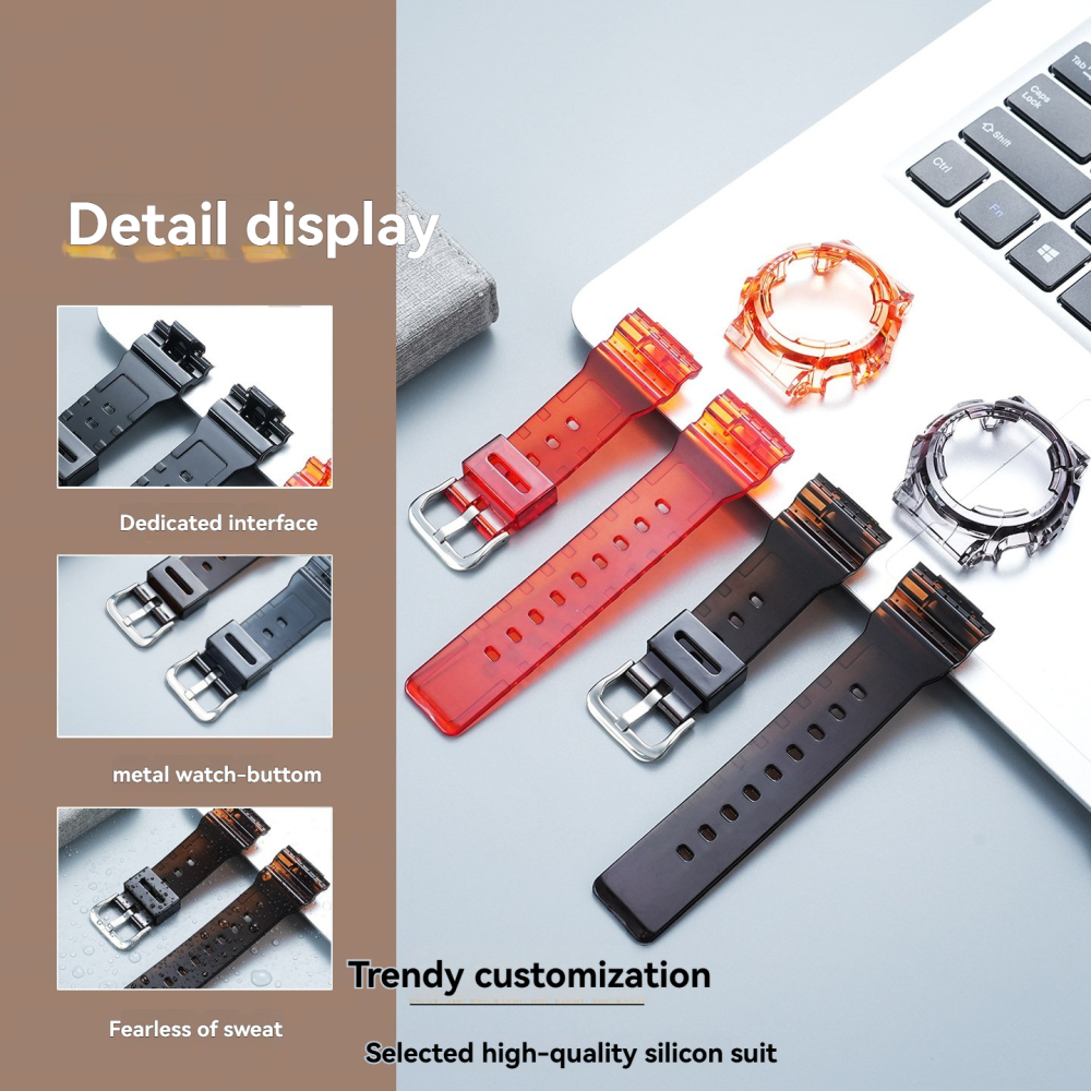 Replacement Resin Case & Strap Set for Casio Baby-G BA-110 / BA-120 / BA-130
