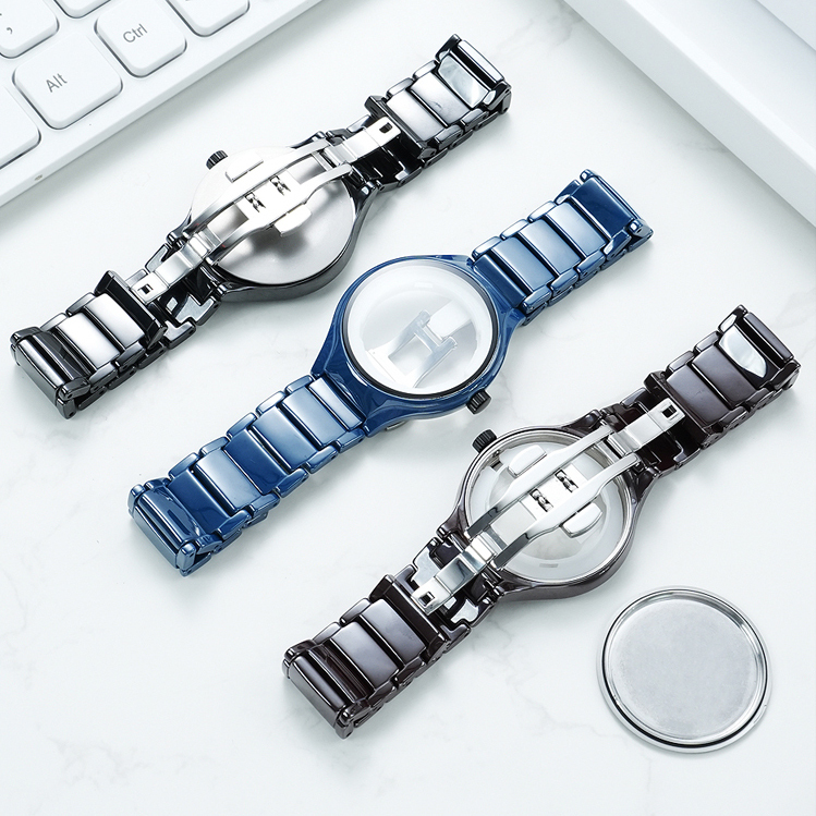 High-Tech Ceramic Watch Band & Case Set for Rado True Square R27086162 / R27073702