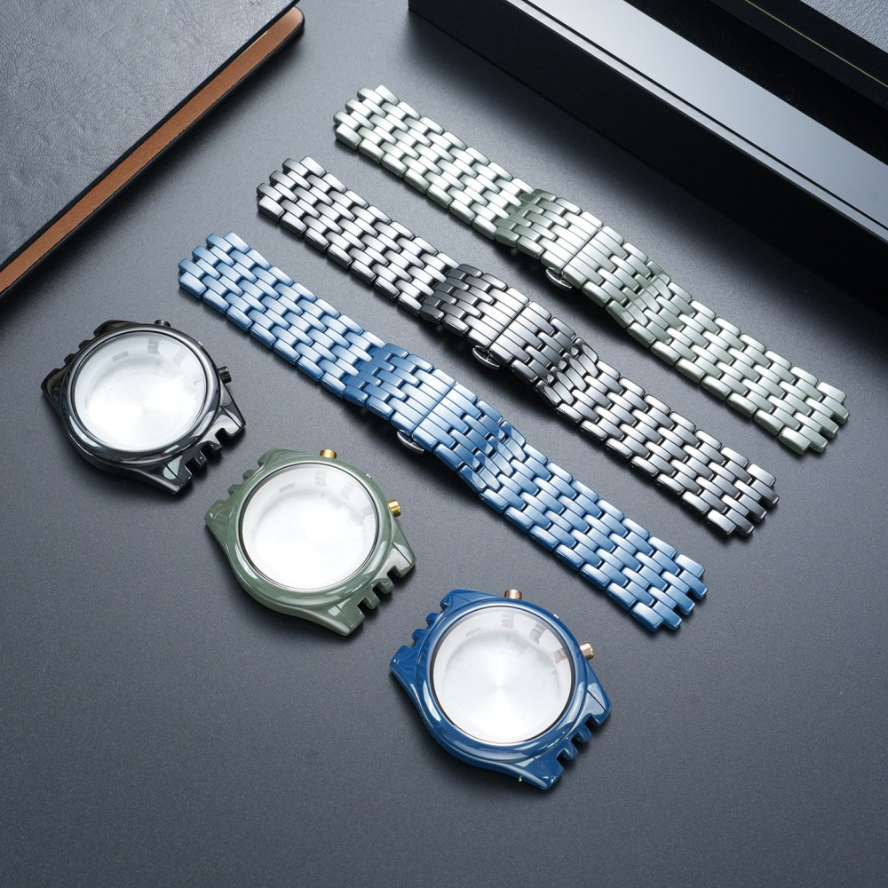 Ceramic Watch Band & Case Set for Emporio Armani AR70017 / AR70015 / AR70016