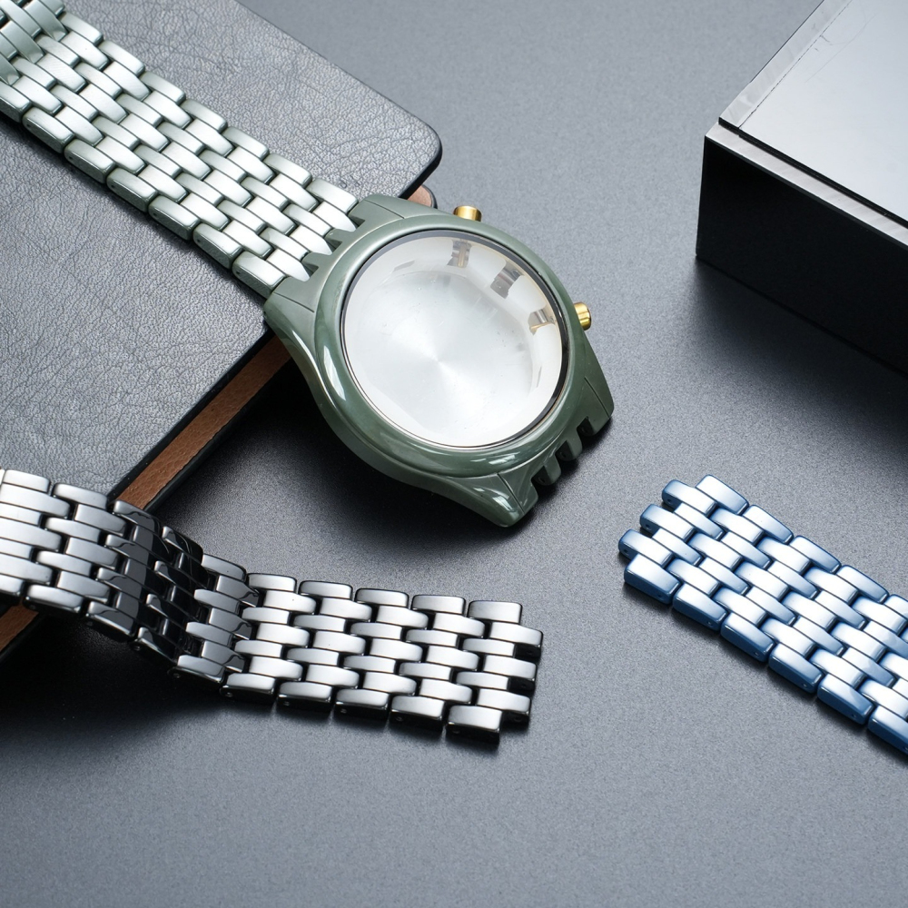 Ceramic Watch Band & Case Set for Emporio Armani AR70017 / AR70015 / AR70016