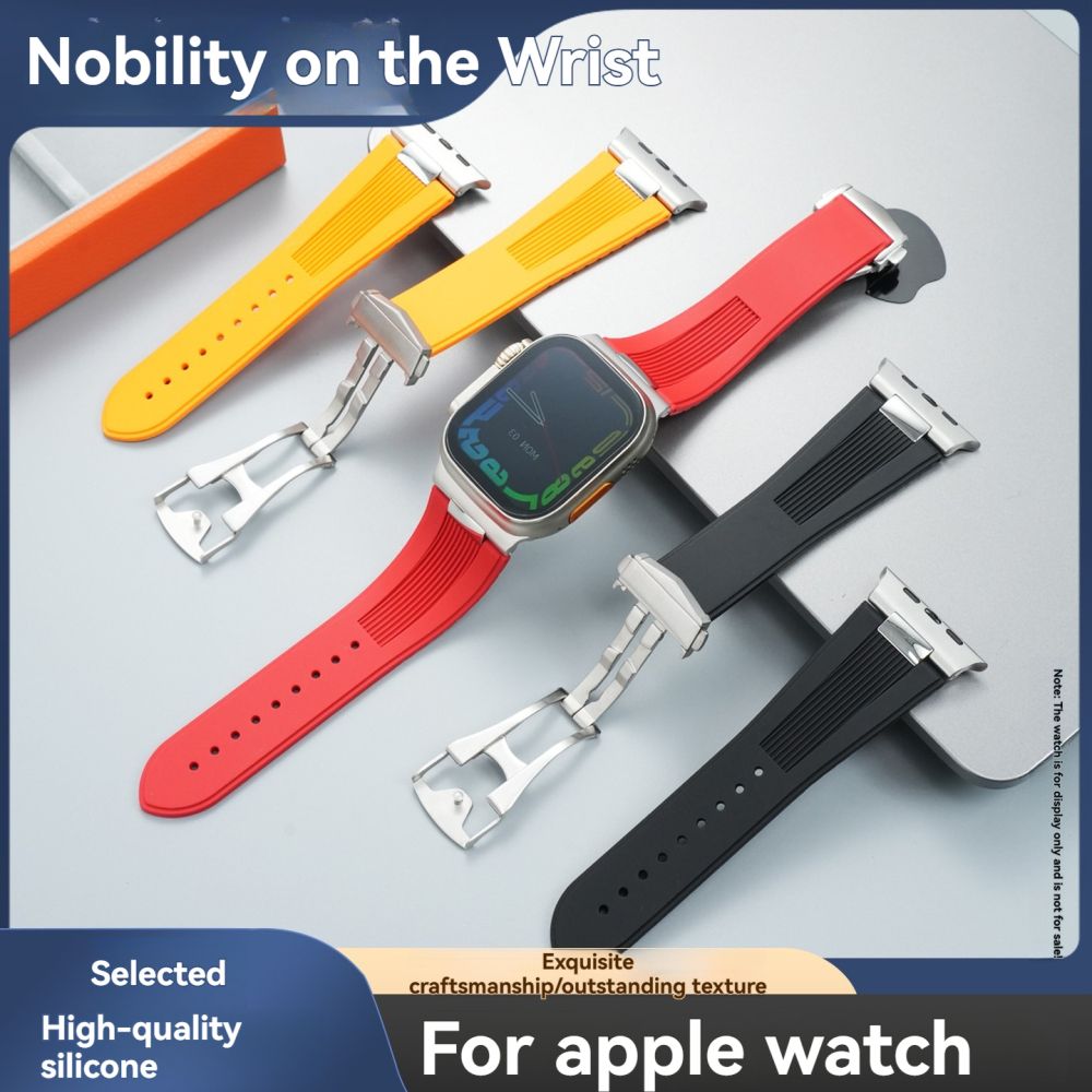 Premium Silicone Nautilus Style Band for Apple Watch Ultra 3 / Ultra 2