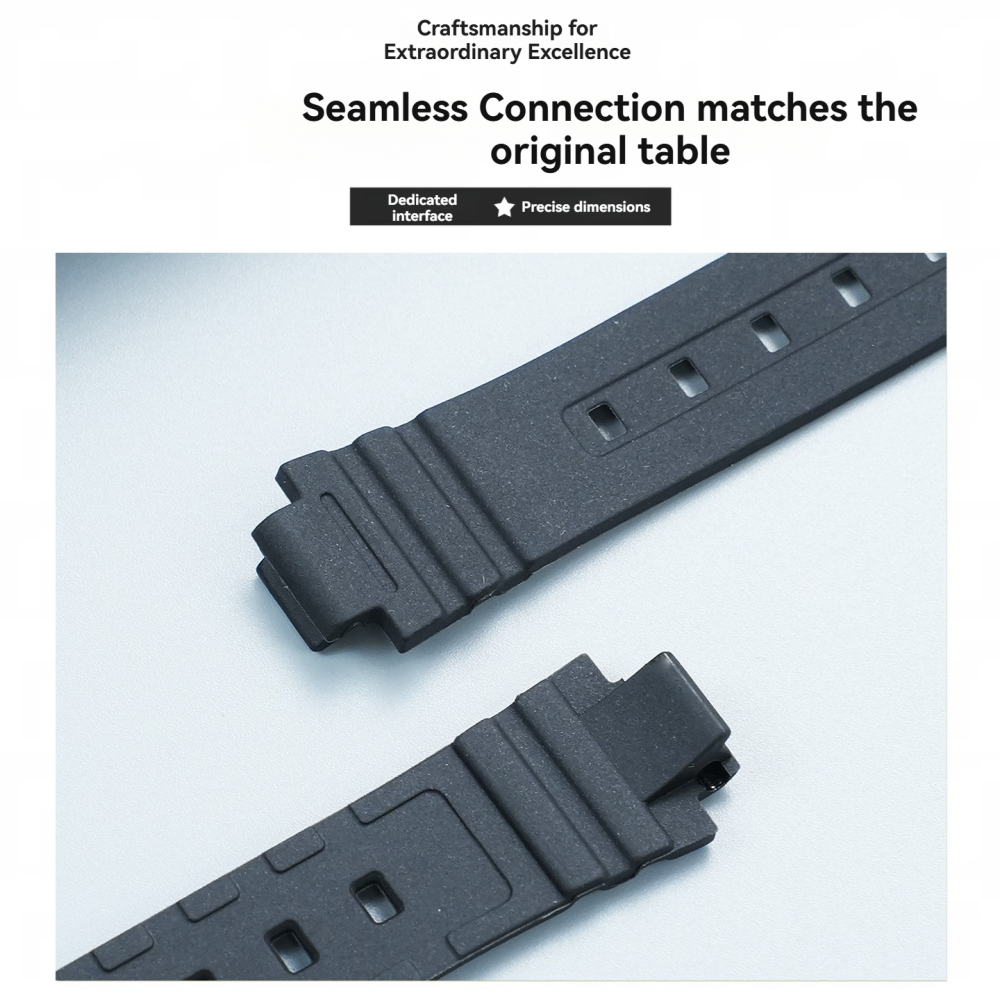 Soft Silicone / Resin Watch Band for Casio LA-20WH