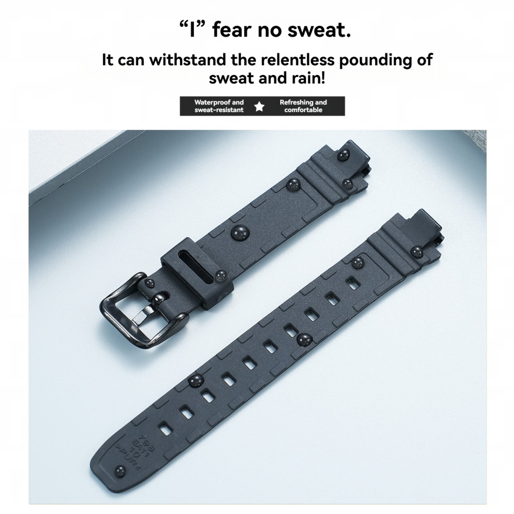 Soft Silicone / Resin Watch Band for Casio LA-20WH