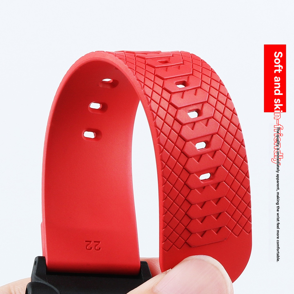 FKM Rubber Watch Band with Metal Adapter Kit for Casio GR-B200 Gravitymaster