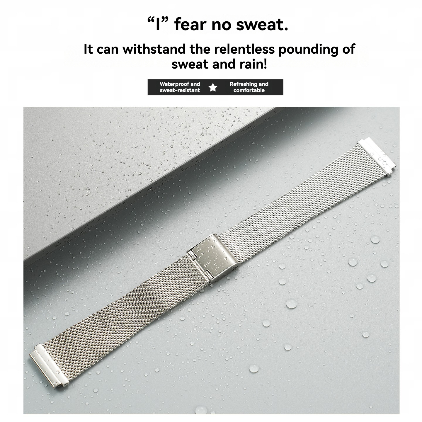 18mm Milanese Mesh Watch Band for Casio A158 / A168 / F-91W