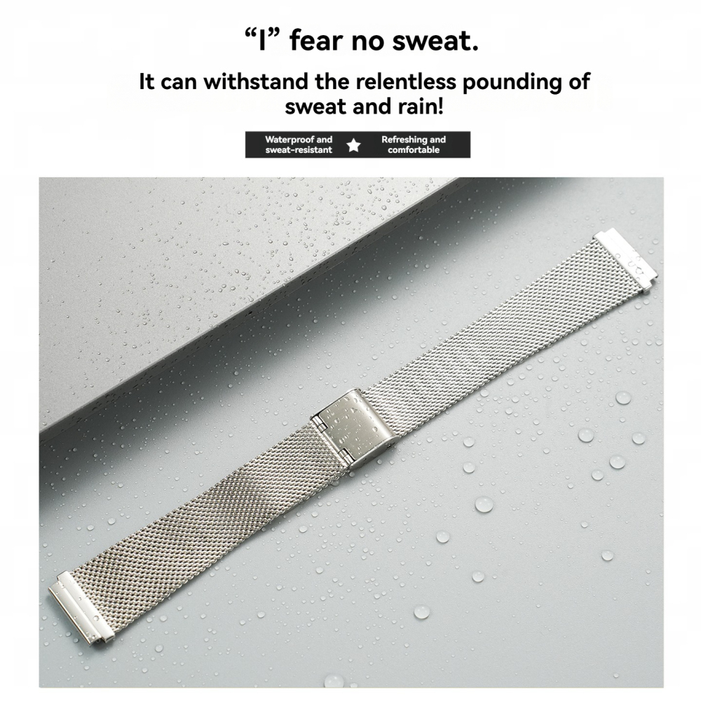 18mm Milanese Mesh Watch Band for Casio A158 / A168 / F-91W