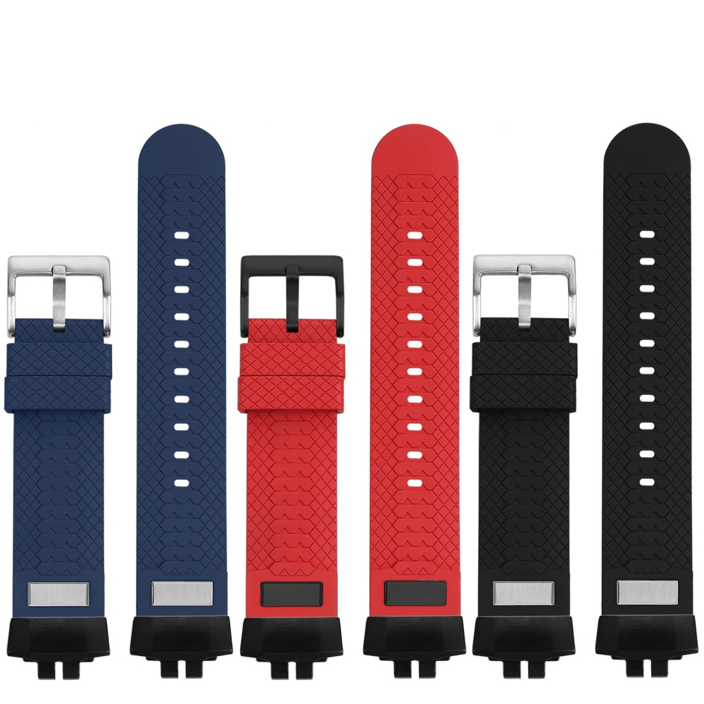 Fluoroelastomer FKM Rubber Watch Band for Casio GBD-200 G-SQUAD