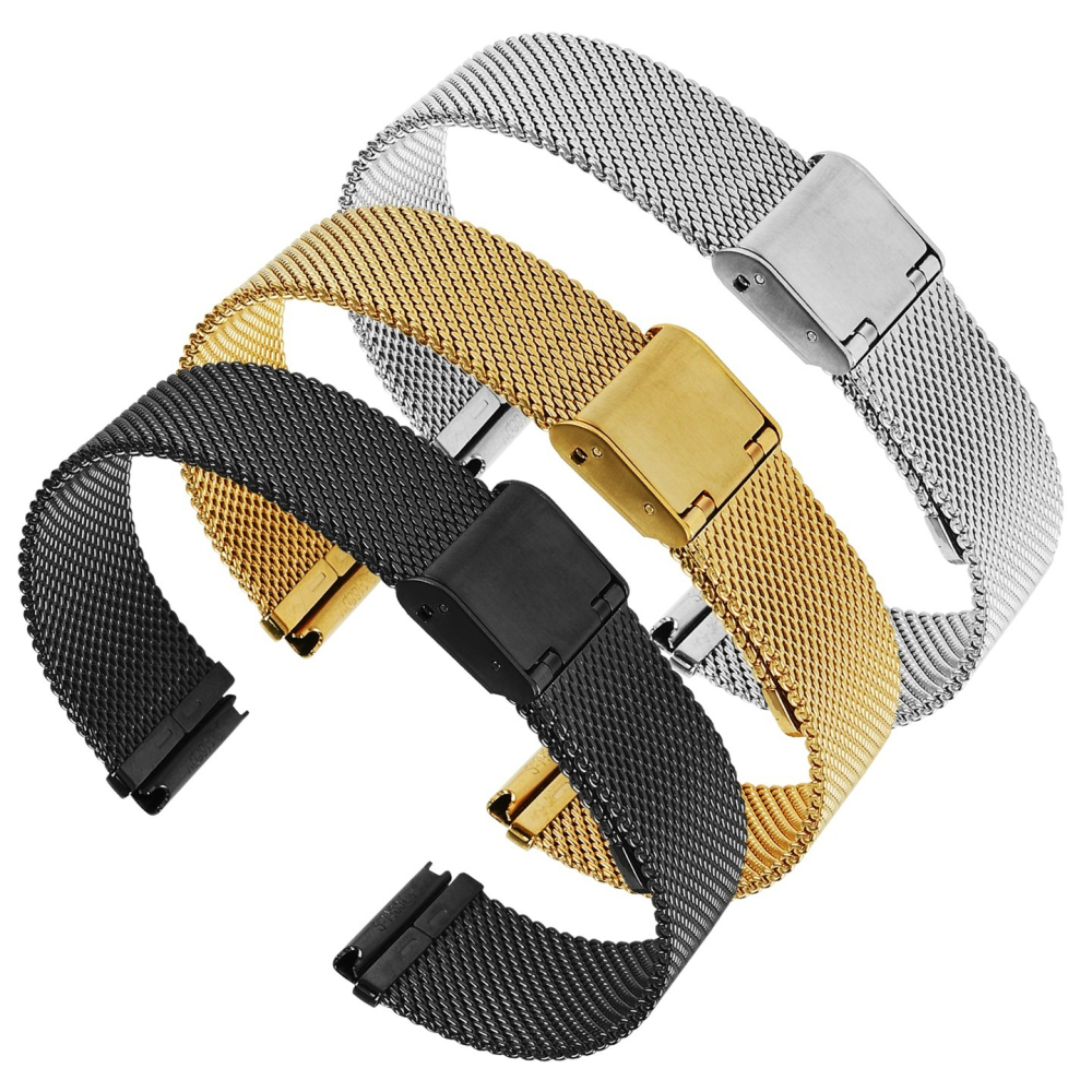18mm Milanese Mesh Watch Band for Casio A158 / A168 / F-91W