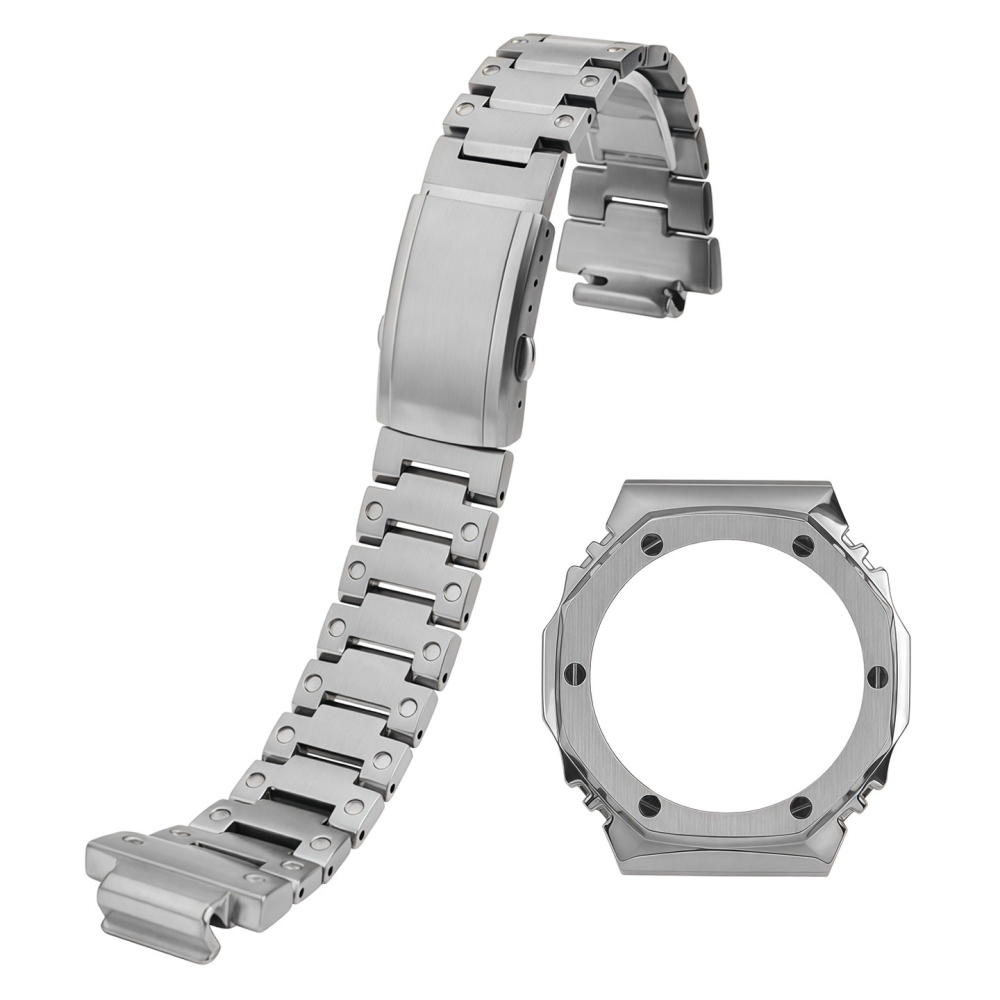 Stainless Steel Case & Bracelet Conversion Kit for Casio GA-B2100 / GA-2110 / GA-2100