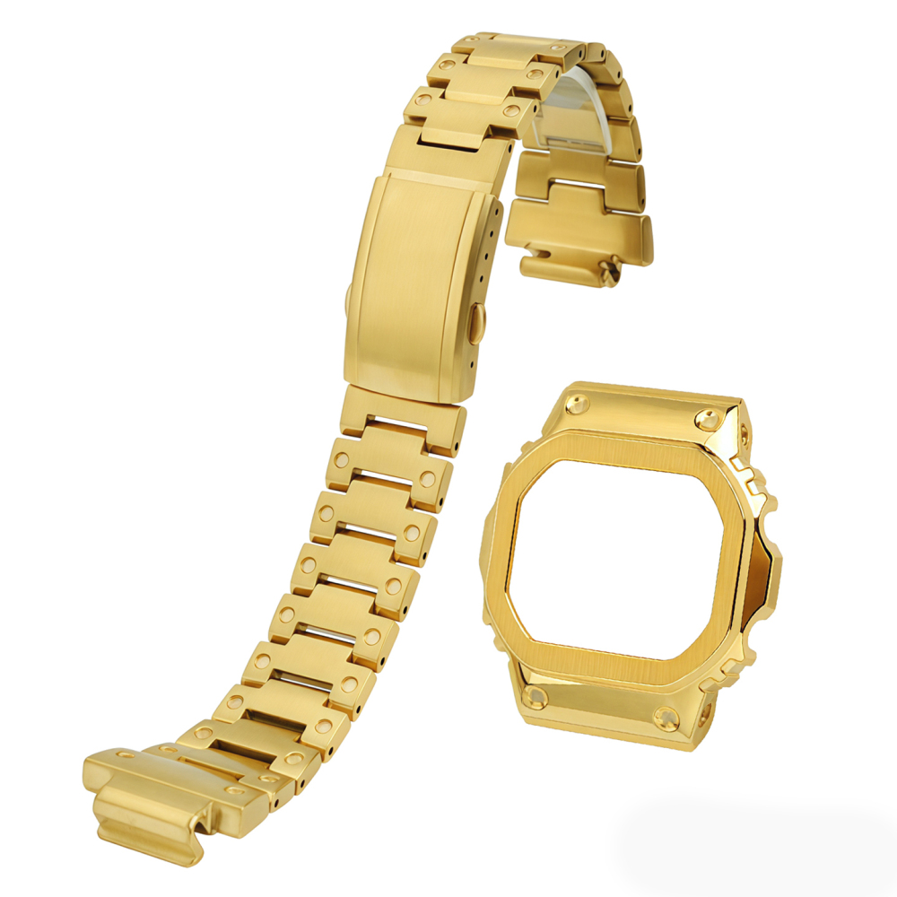 Stainless Steel Case & Bracelet Conversion Kit for Casio GM-5600 / DW-5600 / DW-5610
