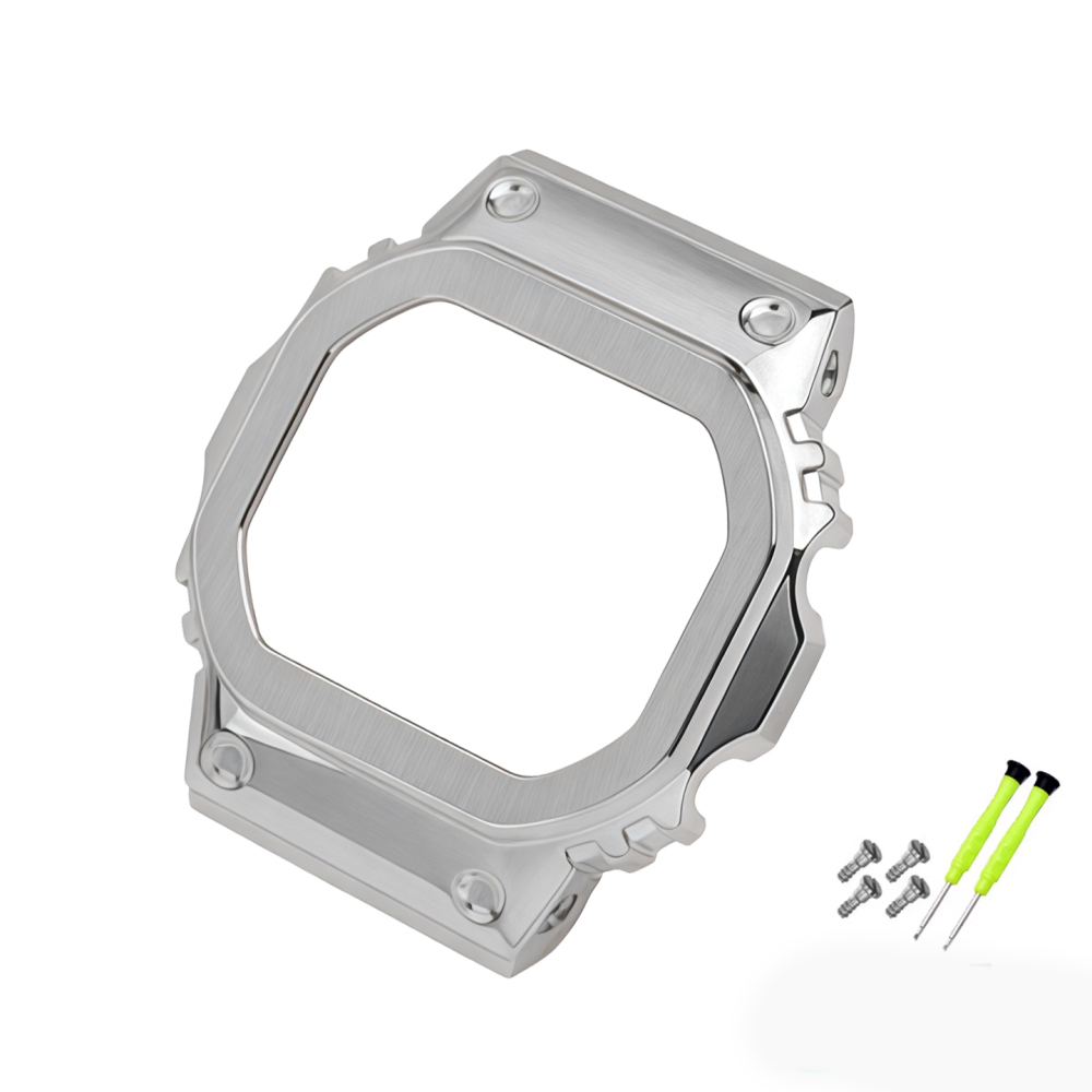 Stainless Steel Case & Bracelet Conversion Kit for Casio GM-5600 / DW-5600 / DW-5610