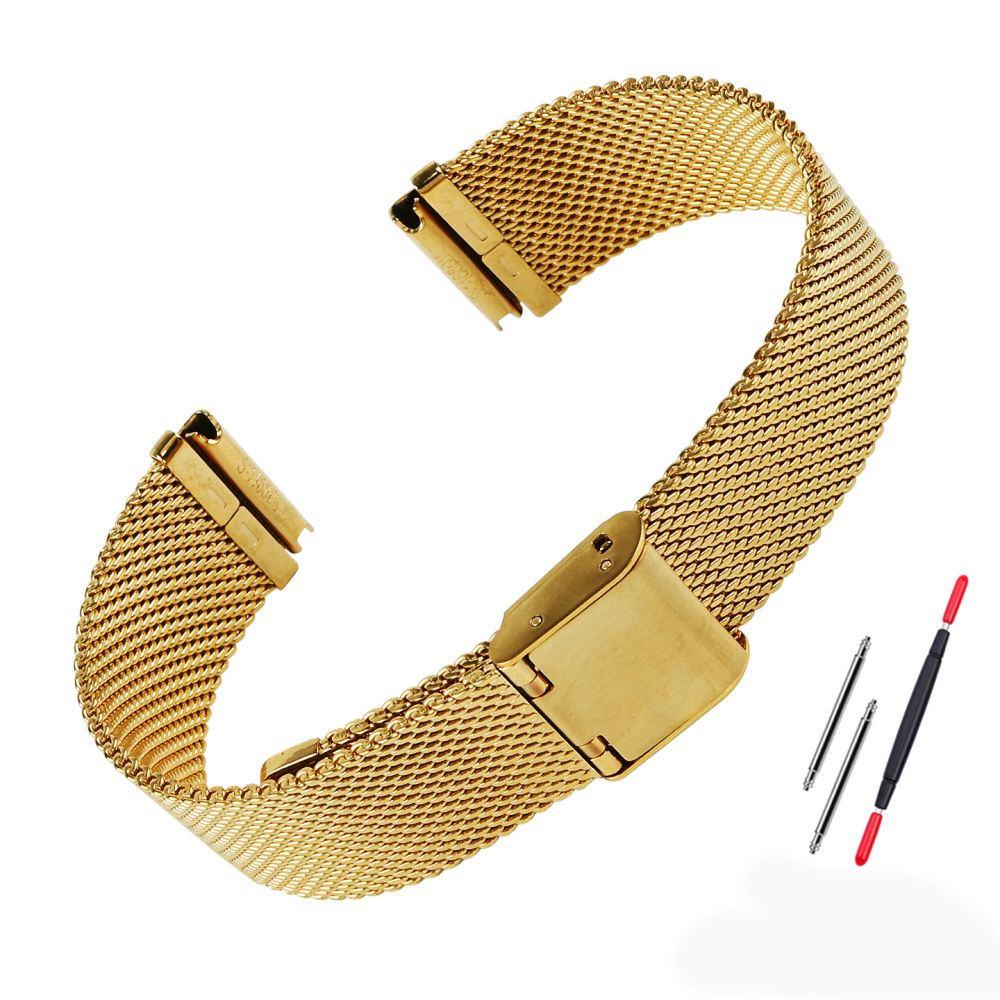 18mm Milanese Mesh Watch Band for Casio A158 / A168 / F-91W
