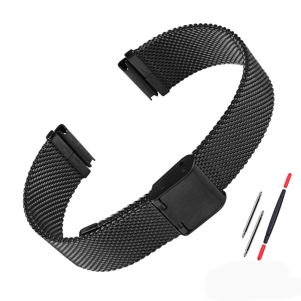 18mm Milanese Mesh Watch Band for Casio A158 / A168 / F-91W