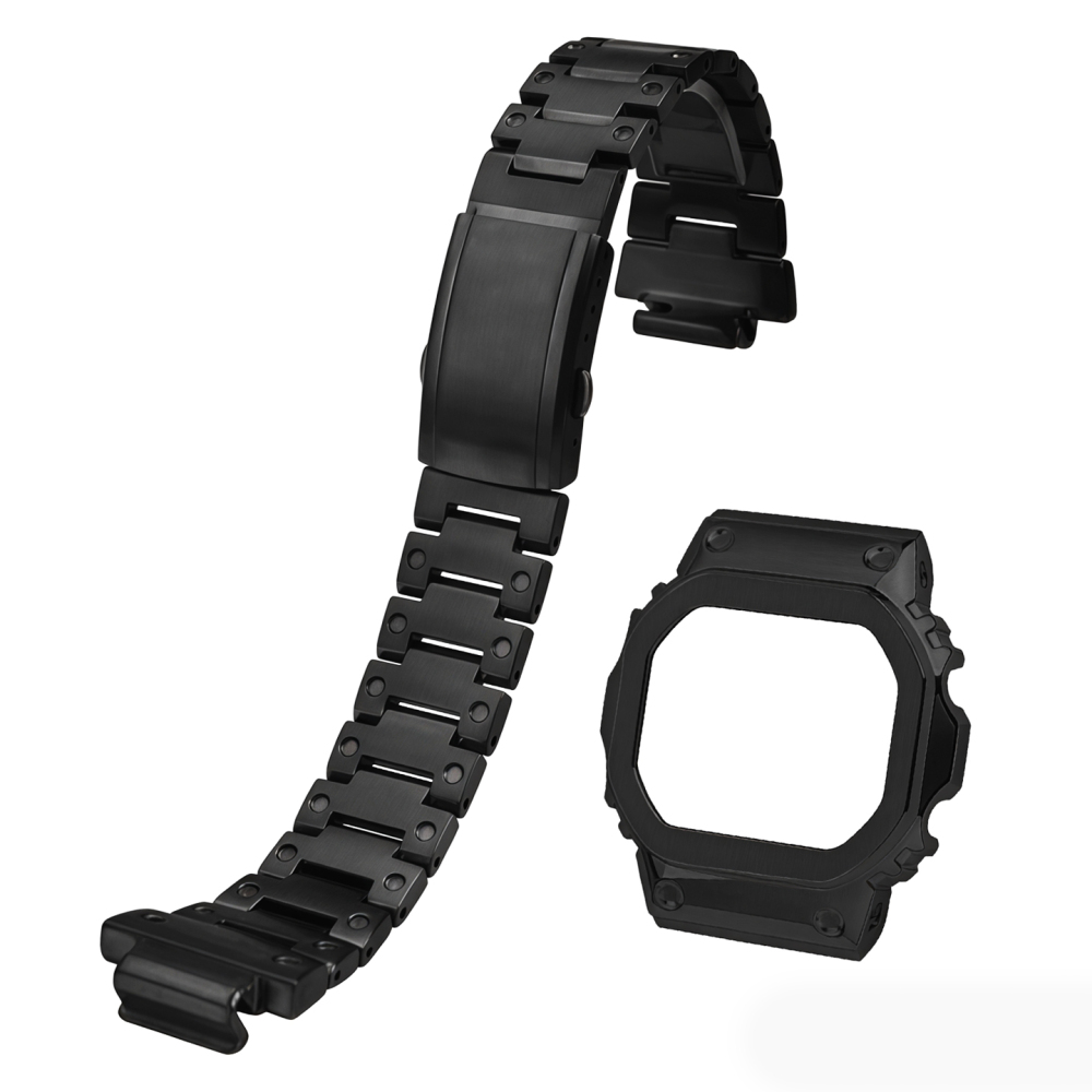 Stainless Steel Case & Bracelet Conversion Kit for Casio GM-5600 / DW-5600 / DW-5610