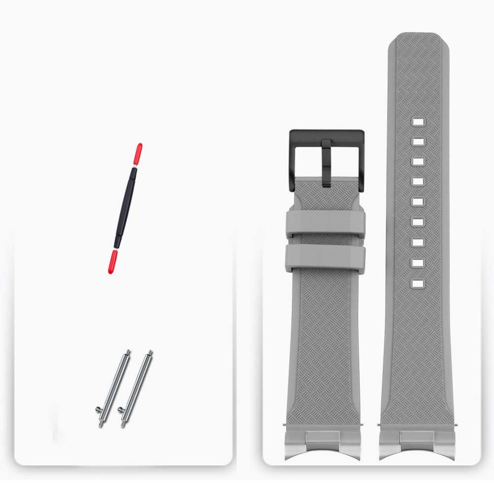 20/21/22mm Curved End FKM Rubber Watch Band for Omega Seamaster 300 / Planet Ocean 600