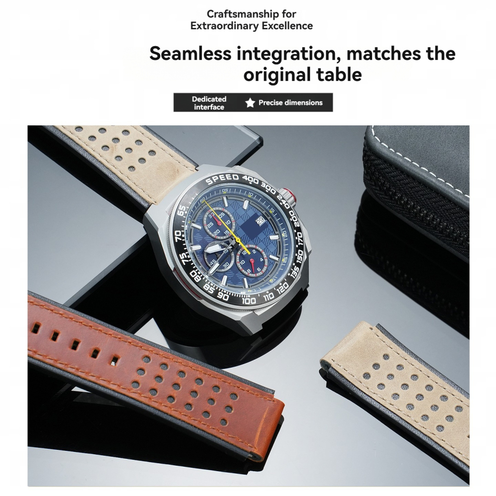 Genuine Leather Watch Band for TAG Heuer Formula 1 Red Bull CBZ2080 / CBZ2085