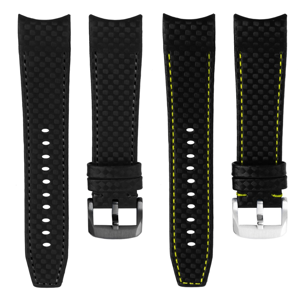 23mm Curved End Genuine Leather Watch Band for Tissot PRS 516 T079.427A