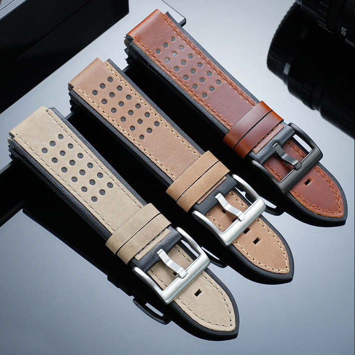 Genuine Leather Watch Band for TAG Heuer Formula 1 Red Bull CBZ2080 / CBZ2085