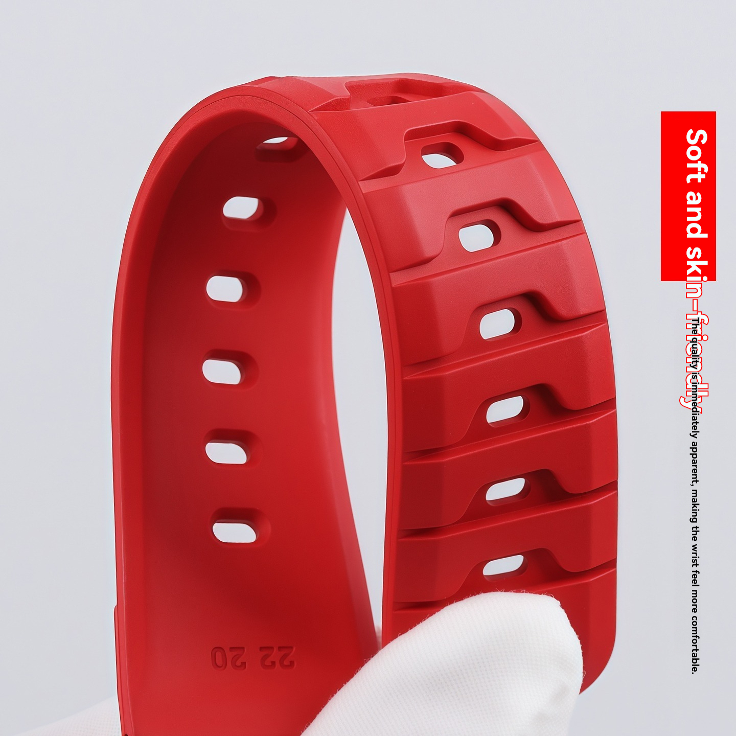 FKM Rubber Watch Band with Metal Adapter Kit for Casio GG-B100 Mudmaster
