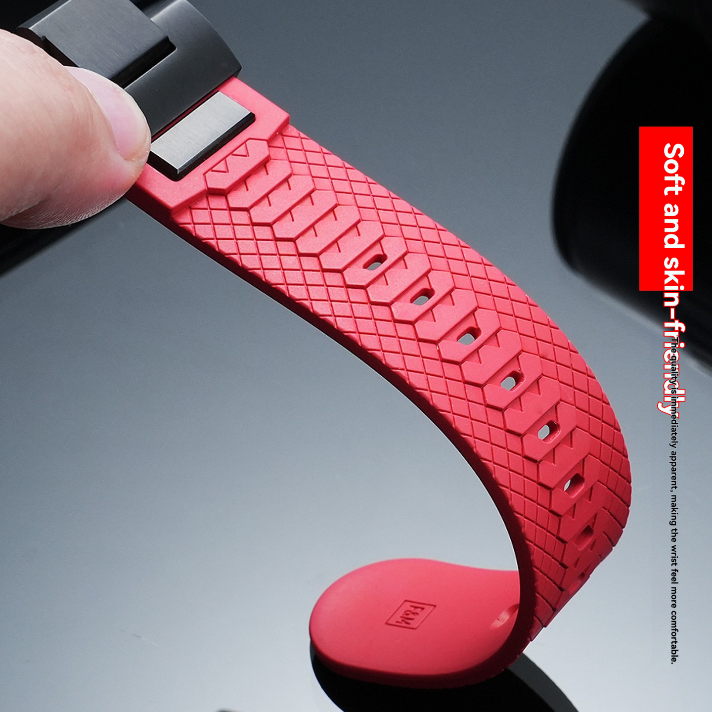 FKM Rubber Watch Band for Casio MTG-B3000