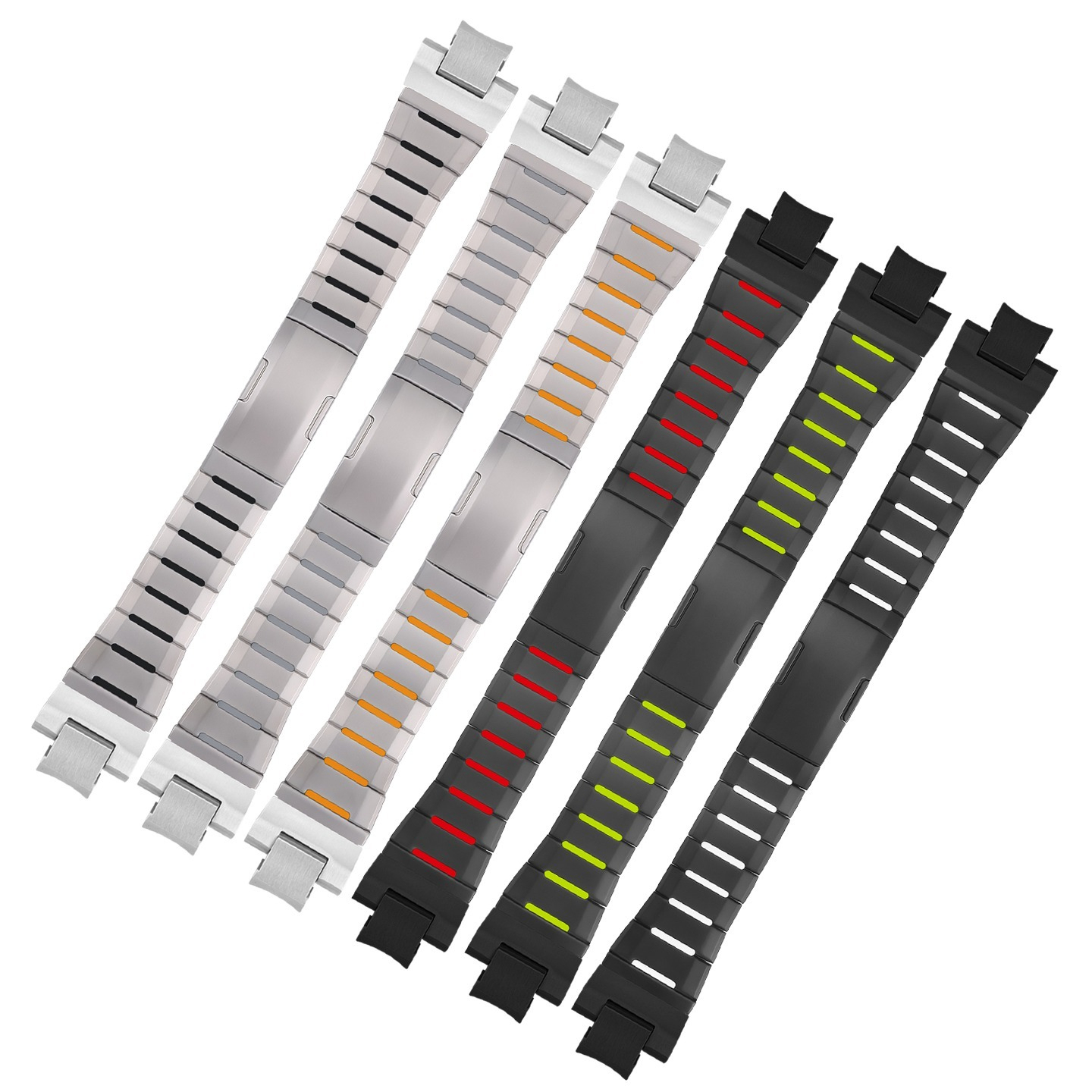 Stainless Steel & Silicone Composite Watch Band for Casio MTG-B3000