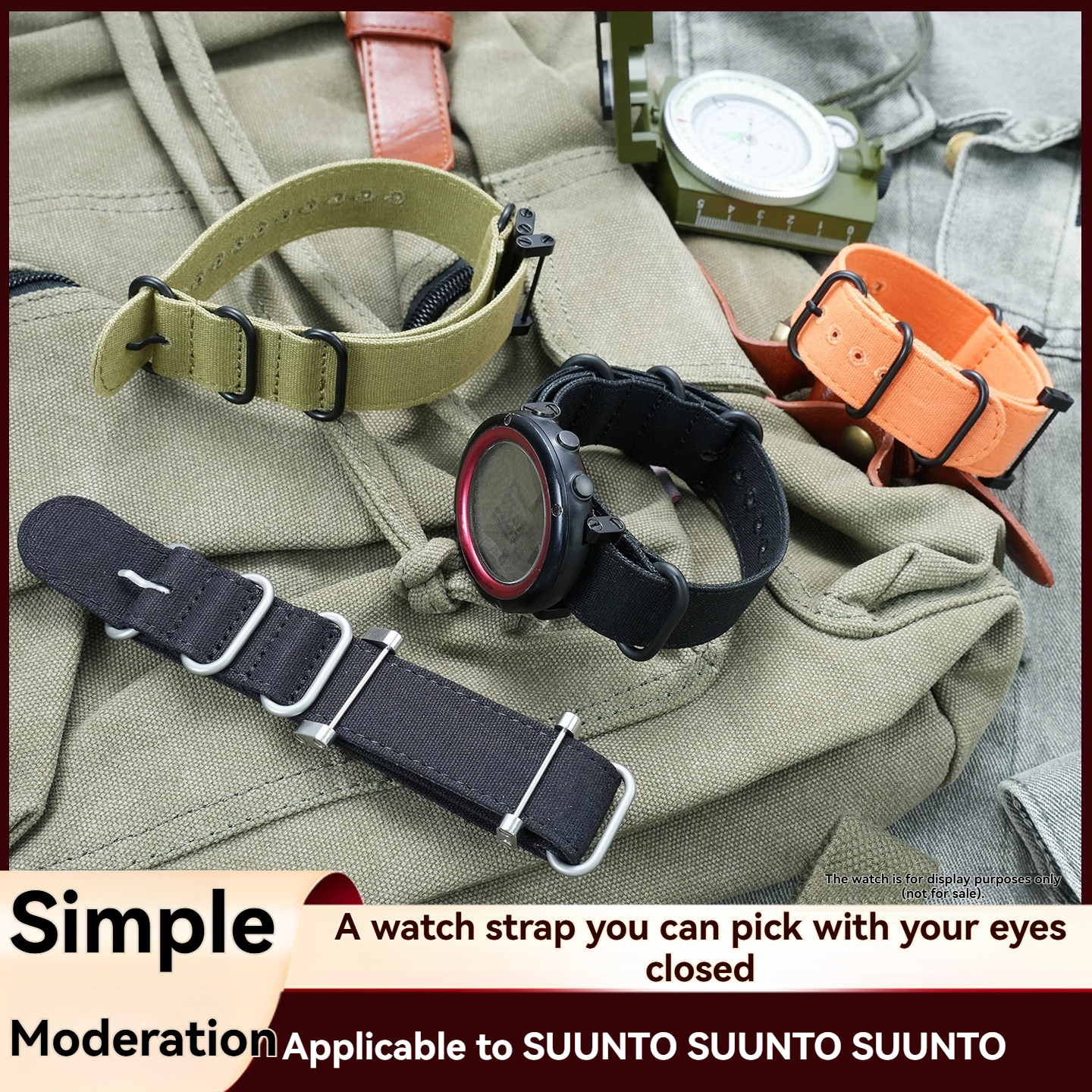 Breathable Nylon Watch Band for SUUNTO Core / Essential