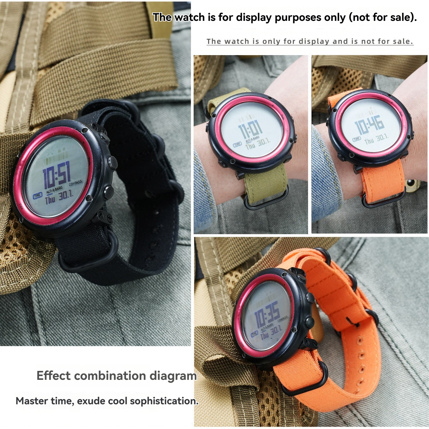 Breathable Nylon Watch Band for SUUNTO Core / Essential
