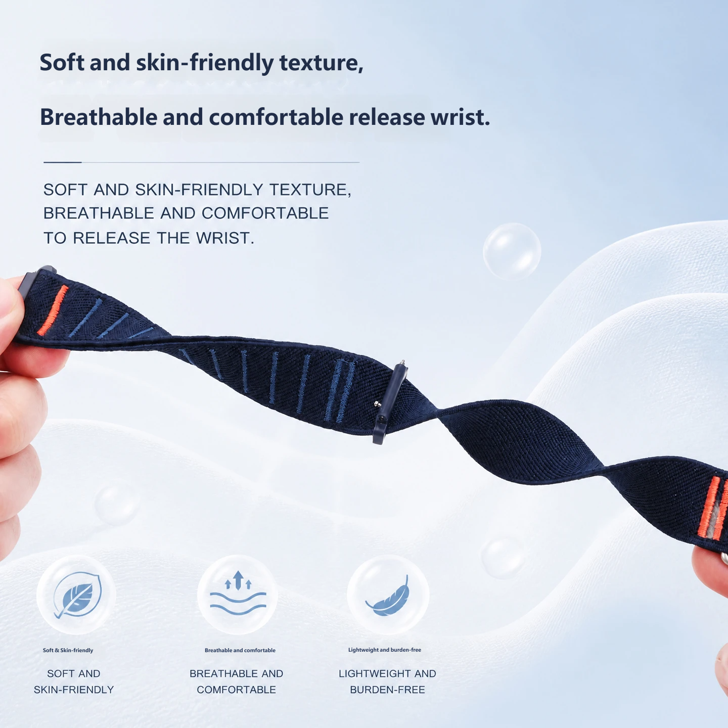 Compatible with Seiko SSC813P1/909P1/019P1 nylon straps, 22 mm